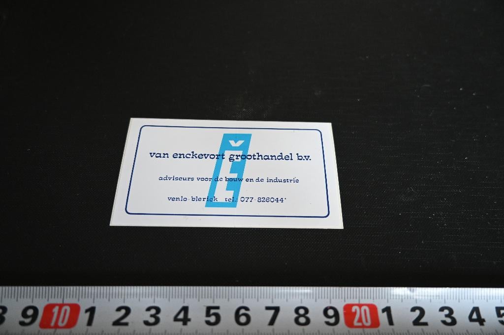 sticker Venlo Blerick van Enckevort groothandel bv, Ophalen, Zo goed als nieuw