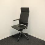 Dynamobel type Dis Bureaustoel, Hoge Rug Zwart Leer, Gebruikt, Zwart, Ophalen of Verzenden, Bureaustoel