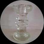 Vintage Pukeberg Sweden Staffan Gellerstedt kandelaar glas, Ophalen of Verzenden