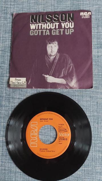 Single Nilsson - Without You  top40hit 1971 beschikbaar voor biedingen
