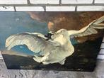 Canvas de bedreigde zwaan €10,,- !! Afhaal, Huis en Inrichting, Ophalen