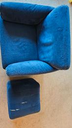 Leolux Bora Bora fauteuil met hocker (te bekleden), Huis en Inrichting, Ophalen, Gebruikt, 75 tot 100 cm, 75 tot 100 cm