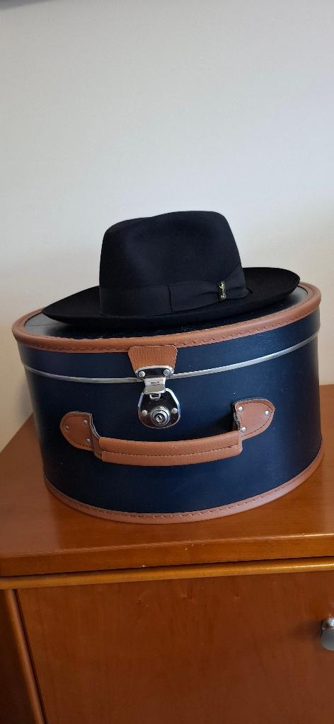 Borsalino hoed: Humphrey Bogart brede rand maat: 58, Kleding | Heren, Overige Herenkleding, Zo goed als nieuw, Ophalen of Verzenden