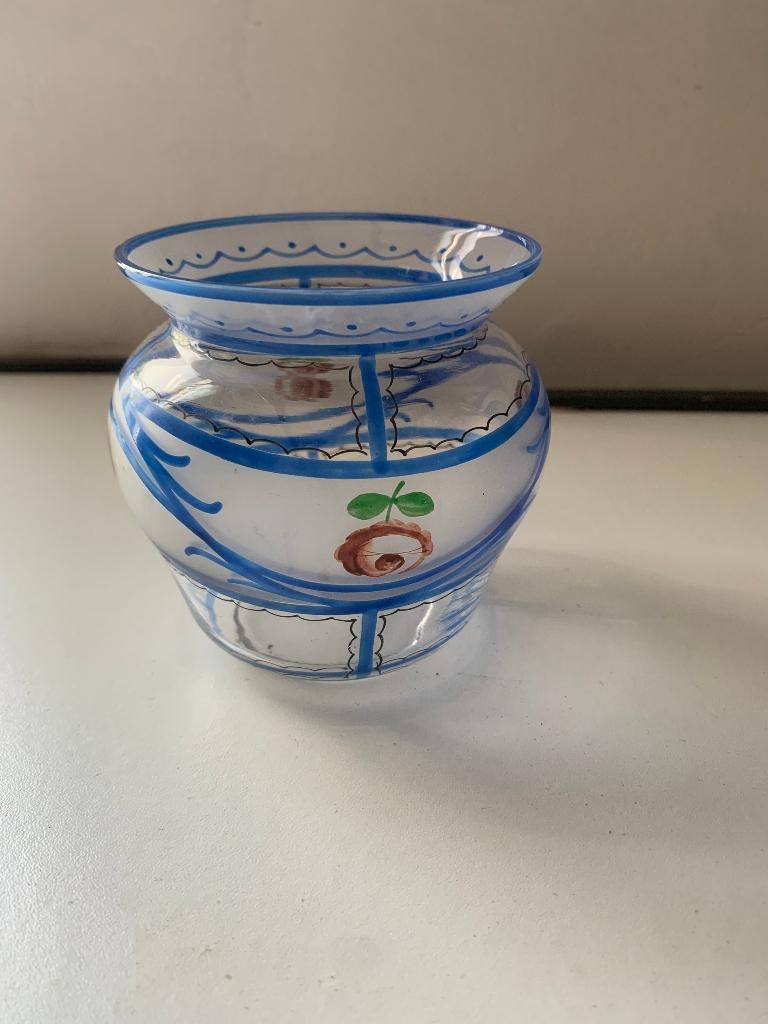 Art deco vaasje Stijl lanooy, Antiek en Kunst, Antiek | Glas en Kristal, Ophalen of Verzenden