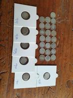 28x zilveren dubbeltjes Wilhelmina. (4), Ophalen of Verzenden, Koningin Wilhelmina, 10 cent