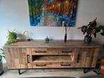 Dressoir - 221 cm breed, Huis en Inrichting, Kasten | Dressoirs, Ophalen, Zo goed als nieuw, 25 tot 50 cm, Met deur(en)