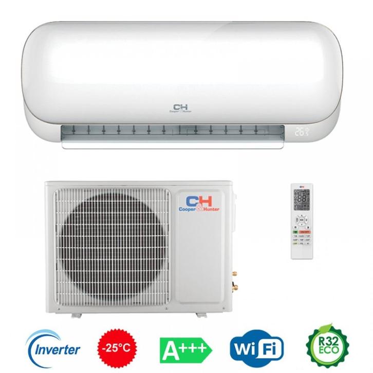 Cooper & Hunter AVALON CH-S12FTXB-W 3,5 kw met wifi, Witgoed en Apparatuur, Airco's, Nieuw, Wandairco, 100 m³ of groter, 3 snelheden of meer