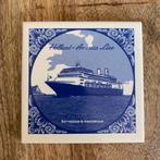 Holland America Line: Rotterdam & Amsterdam Onderzetter, Verzamelen, Scheepvaart, Ophalen of Verzenden