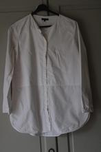 Massimo Dutti blouse overhemd tuniek wit kraagloos katoen 36, Wit, Zo goed als nieuw, Massimo Dutti, Maat 36 (S)