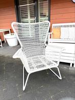 Hogsten witte geweven tuinstoel Ikea, Tuin en Terras, Ophalen, Gebruikt