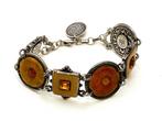 Maison Gas - Armband - Vintage - met emaille en strass, Staal, N.v.t., N.v.t., Ophalen of Verzenden