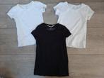 Hema wit shirt 2x /H&M L.O.G.G zwart t-shirt mt 110 / 116, Gebruikt, H&M, Ophalen of Verzenden, Shirt of Longsleeve
