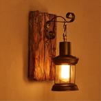 Alessio Wandlamp lantaarn brons op plank Vintage industrieel, Huis en Inrichting, Lampen | Wandlampen, Nieuw, Ophalen of Verzenden