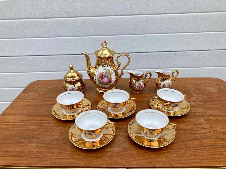 Goudkleurig Servies | Bavaria | Porselein, Antiek en Kunst, Antiek | Porselein, Ophalen of Verzenden