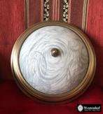 Klassiek plafondlamp vintage plafonniere messing goud brons,, Ophalen of Verzenden, Zo goed als nieuw, Overige materialen