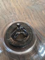 Artihove Conny Ammerlaan glazen schaal met bronzen plaquette, Ophalen of Verzenden