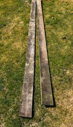 Gebruikte Schutting planken 6 stuks - L=3,6m, Ophalen, Gebruikt, Hout, 3 tot 6 meter
