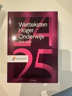 Redactieraad - Wetteksten Hoger Onderwijs 2024-2025, Ophalen of Verzenden, Zo goed als nieuw, Redactieraad