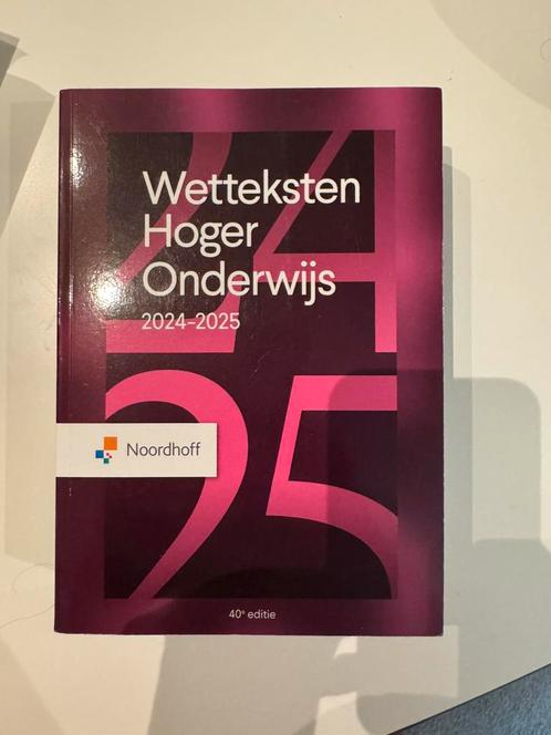 Redactieraad - Wetteksten Hoger Onderwijs 2024-2025, Boeken, Wetenschap, Zo goed als nieuw, Ophalen of Verzenden