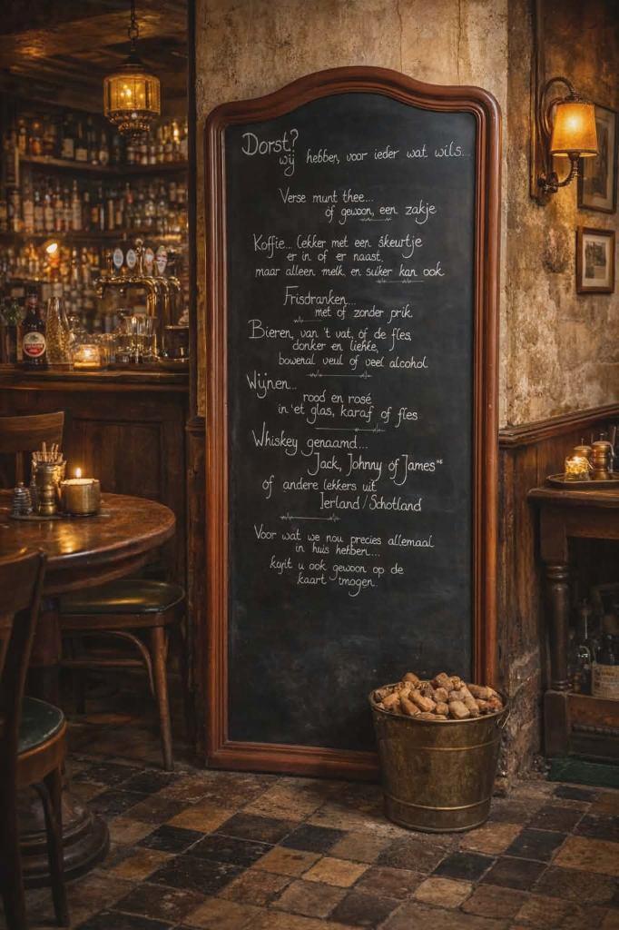 XXL horeca reclame bord, krijtbord ideaal voor je shop!, Diversen, Schoolborden, Gebruikt, Krijtbord, Ophalen