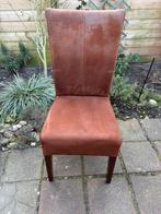 6 eetkamer stoelen, Huis en Inrichting, Stoelen, Ophalen, Gebruikt, Bruin, Stof