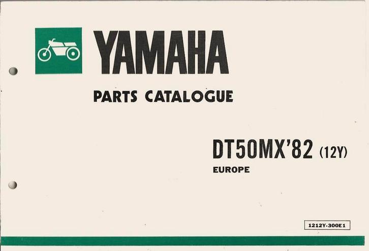 Yamaha DT50 MX Parts List Europe (7022z), Fietsen en Brommers, Handleidingen en Instructieboekjes, Zo goed als nieuw, Verzenden