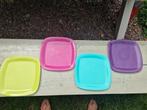 4 picnic bordjes, Huis en Inrichting, Ophalen of Verzenden, Gebruikt, Overige typen