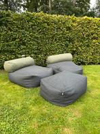Fatboy zitzakken en poef Tsjonge Jonge, Ophalen, Gebruikt, Grijs, Zitzak