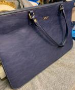 Mooie blauwe diplomate Dames /Laptop tas 40 cm breed, Sieraden, Tassen en Uiterlijk, Minder dan 30 cm, Blauw, Aktetas of Boekentas