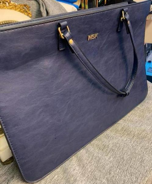 Mooie blauwe diplomate Dames /Laptop tas 40 cm breed, Sieraden, Tassen en Uiterlijk, Tassen | Schooltassen, Gebruikt, Aktetas of Boekentas