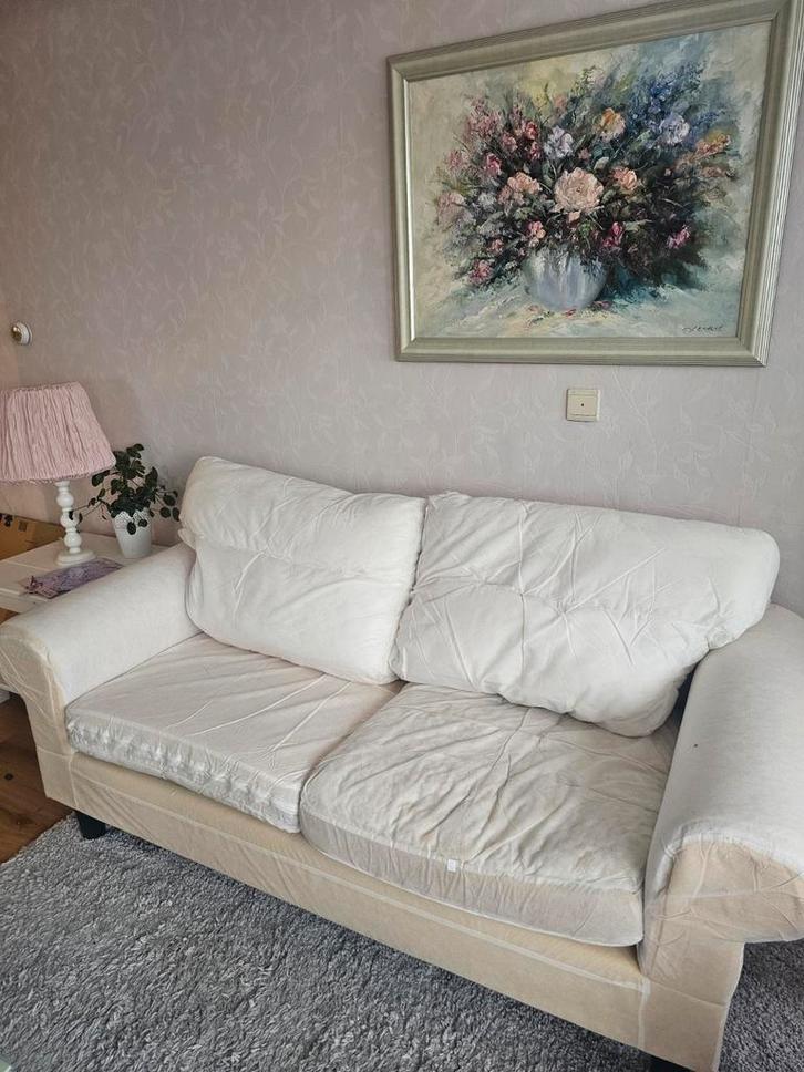 Basis ikea ektorp 2-zits zo goed als nieuw - zonder hoes, Huis en Inrichting, Banken | Bankstellen, Zo goed als nieuw, Rechte bank