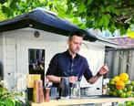 Bar statafel hout stevig solide biertafel, Huis en Inrichting, Barren, Ophalen, Zo goed als nieuw