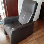 Relaxfauteuil van echt leer - Montel, Huis en Inrichting, Fauteuils, Gebruikt, Metaal, 75 tot 100 cm, 50 tot 75 cm