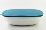 Tupperware Allegra Kom 2,5L Vierkant Blauw/Wit Nieuw, Ophalen of Verzenden, Nieuw, Wit, Bak of Kom
