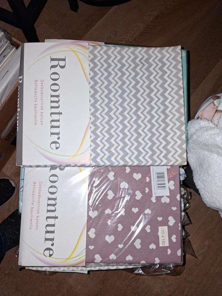 Roomture Dekbedovertrekken - PartijKinder/ peuter beddengoed, Huis en Inrichting, Slaapkamer | Beddengoed, Nieuw, Dekbedovertrek