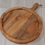 Groot Teak blad voor de sier gestaan, Ophalen, Zo goed als nieuw, Rond, Hout