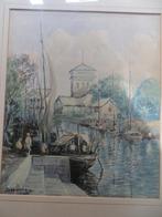 SOEWARDJA, Mooie Indonesische aquarel Taf. a/h Water, Ophalen of Verzenden