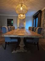 Landelijke houten XXL eettafel., Huis en Inrichting, Tafels | Eettafels, Ophalen, Gebruikt, 100 tot 150 cm, 200 cm of meer