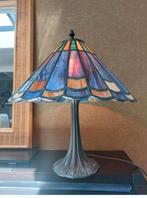 Vintage glas-in-lood tafellamp in Tiffany-stijl Morgan, Ophalen of Verzenden