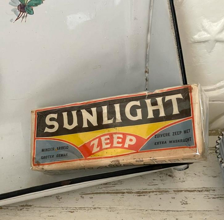Brocante oude verpakking Sunlight zeep, Antiek en Kunst, Curiosa en Brocante, Ophalen of Verzenden