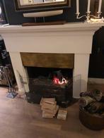openhaard scherm, glas en driedeln op vouw baar, Huis en Inrichting, Haarden, Ophalen, Zo goed als nieuw, Inbouwhaard, Houthaard