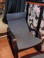IKEA schommelstoel POANG met voetenstuk, Ophalen of Verzenden, Zo goed als nieuw