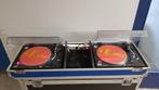 2x technics SL-1210MK2 in flightcase, Ophalen, Gebruikt, Pitch-regelaar, Platenspeler