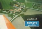 TURKEYE (Gemeente Sluis) Luchtfoto Groeten, Verzamelen, Ansichtkaarten | Nederland, Verzenden, 1980 tot heden, Gelopen, Zeeland