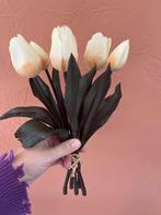 Kunst tulpen wit - 2 bosjes, Huis en Inrichting, Woonaccessoires | Kunstplanten en Kunstbloemen, Ophalen of Verzenden