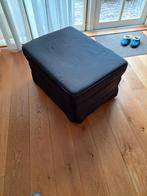 IKEA HOCKER ZWART 80X60 MET BERGRUIMTE ALS NIEUW, Ophalen, Zo goed als nieuw, Rechthoekig