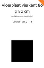 Gebruikte vloerplaat kachel 80x80 cm, Ophalen of Verzenden, Gebruikt, Hout, Houtkachel