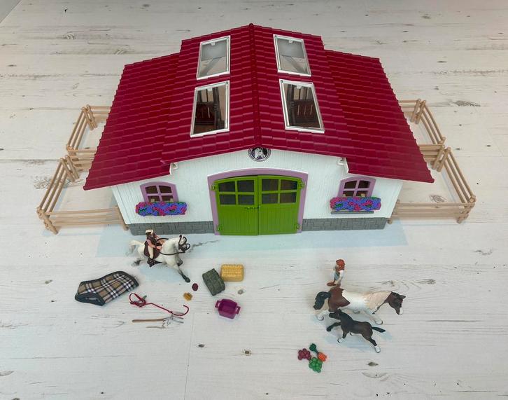 Schleich stallen manege 42344, Verzamelen, Speelgoed, Zo goed als nieuw, Ophalen