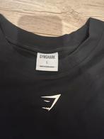 Gymshark T-shirt - Zwart - Maat L, Kleding | Dames, Sportkleding, Ophalen of Verzenden, Zo goed als nieuw, Zwart