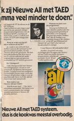 Retro reclame 1980 All wasmiddel aanbevolen draagkoffer, Verzamelen, Retro, Verzenden, Overige typen